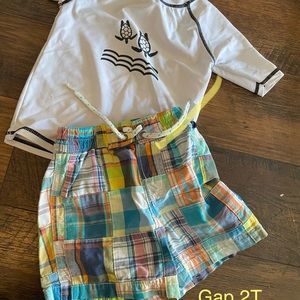 Heat swim top and gap bathing suit 2t